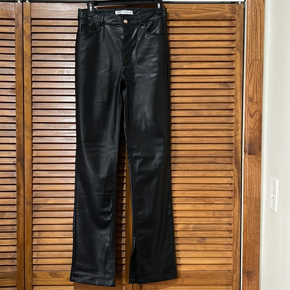Zara Faux Leather Pants